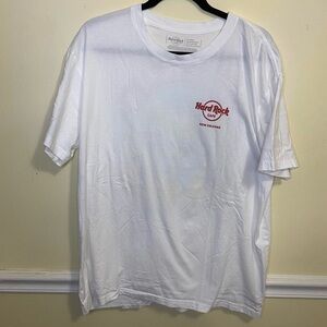 Hard Rock Cafe White T-Shirt with Red Logo